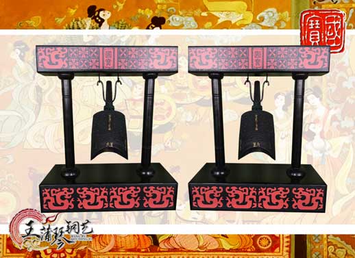 單件編鐘工藝品、外賓禮品、中國青銅編鐘